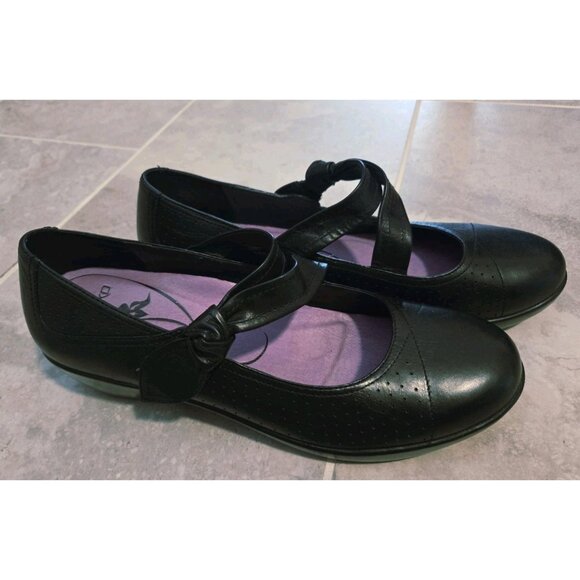 Dansko Deidra Black Mary Janes Wedges Womens 42 US 11 Comfort Leather Clog - Picture 1 of 7